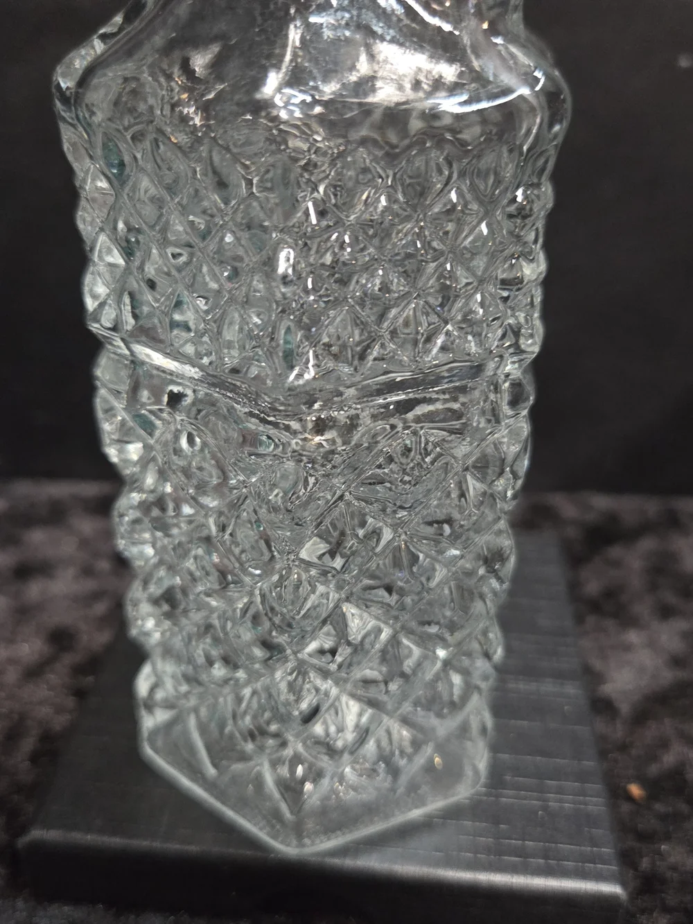 Anchor Hocking Vintage Glass Cruet, Wexford Pattern, w/Stopper, Oil or Vinegar
